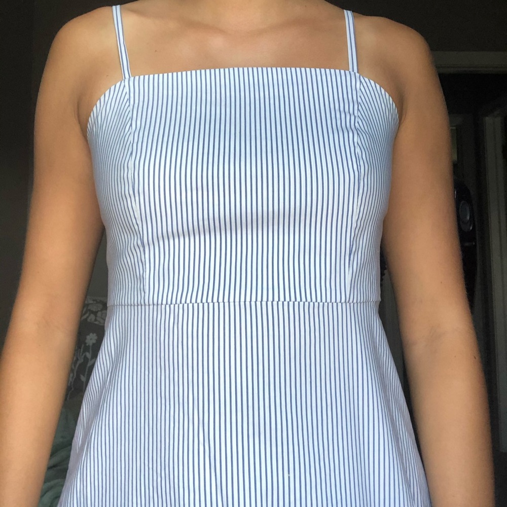 Blue and white striped dress from Urban Outfitters